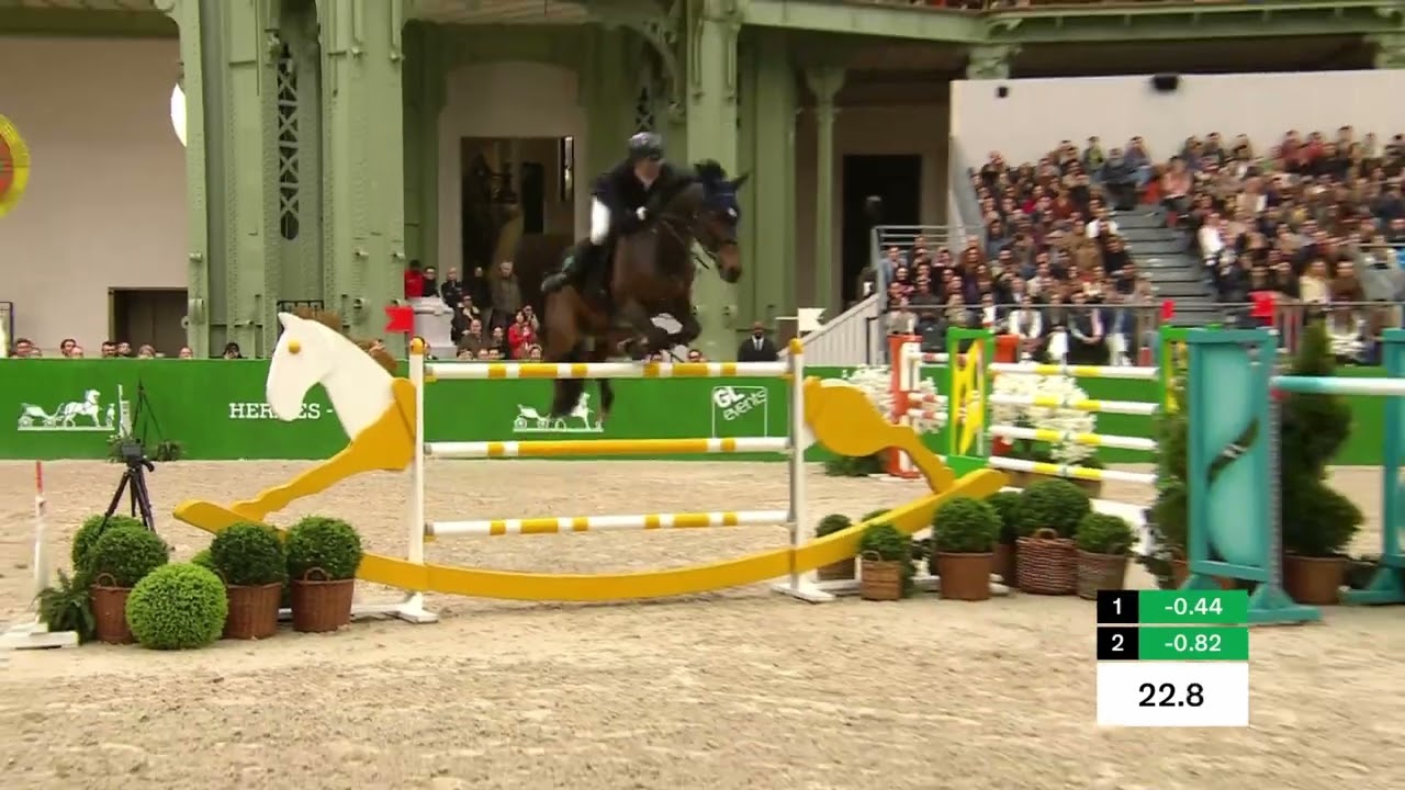 23.03.2025 Paris/FRA: Grand Prix (1,60m) - 1. Simon Delestre/Cayman Jolly Jumper