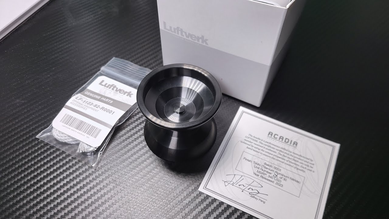 $340 Titanium YoYo! - Luftverk Acadia Unboxing & First Impressions! Titanium Aluminum Nitride - 2023