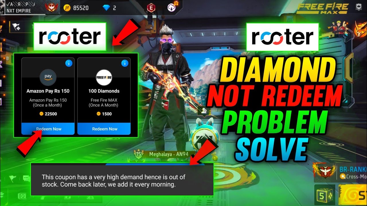 Rooter App Diamond Not Redeem Problem Solve || Rooter App Se Diamond Redeem Kaise Kare || 2025