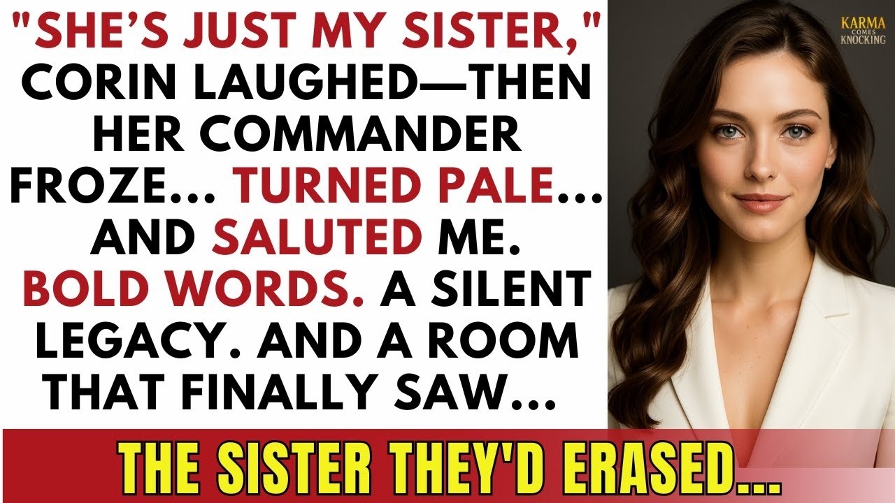 My Sister Mocked Me In Front Of Everyone — Then Her Commander Saluted Me