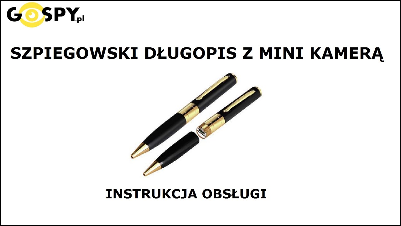 Długopis szpiegowski z mini kamerą HD s1280/z1280 Gospy.pl