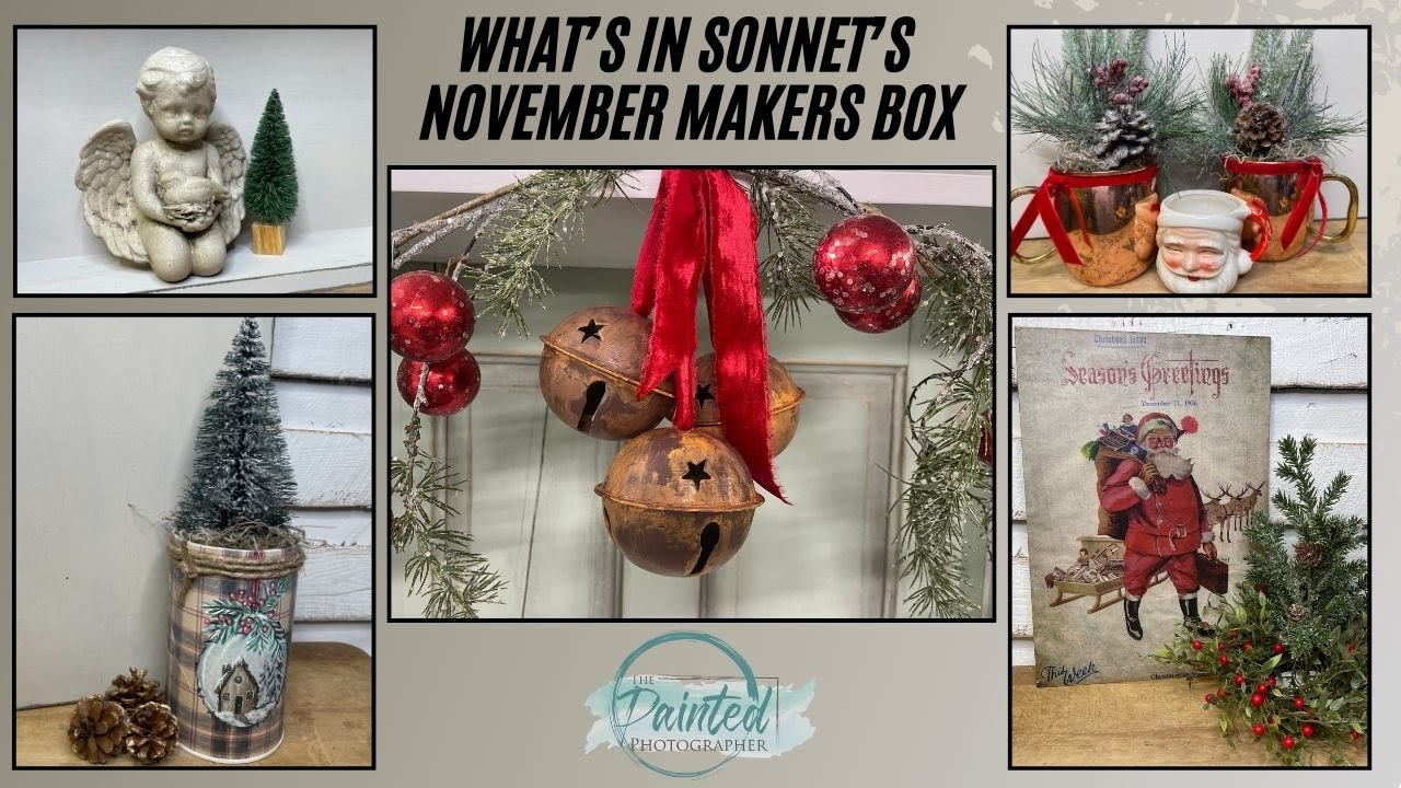 Thrift Haul using Sonnet's Garden Blooms November Makers Box