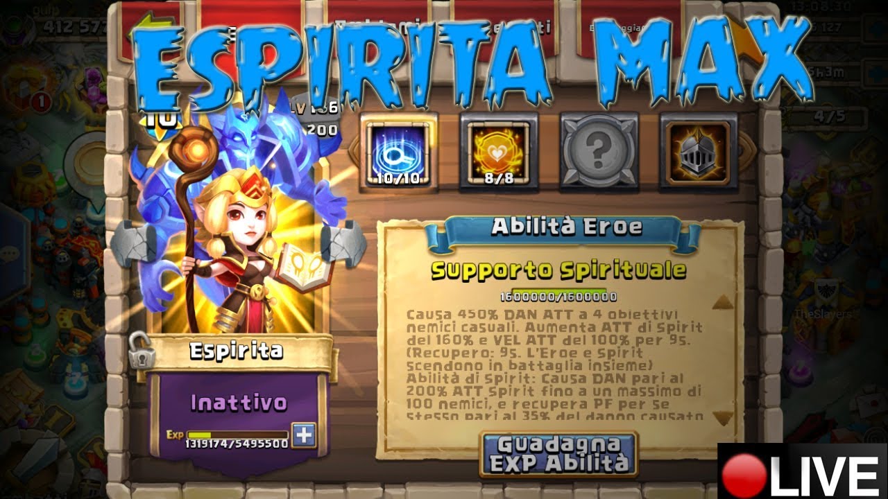 Espirita Tenacity 8, skill 10 [LIVE] - Castle Clash