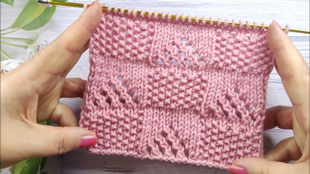 Checker Knit Stitch | Schachbrettmuster stricken | Punto Scacchiera ai ferri| Point de Damier Tricot