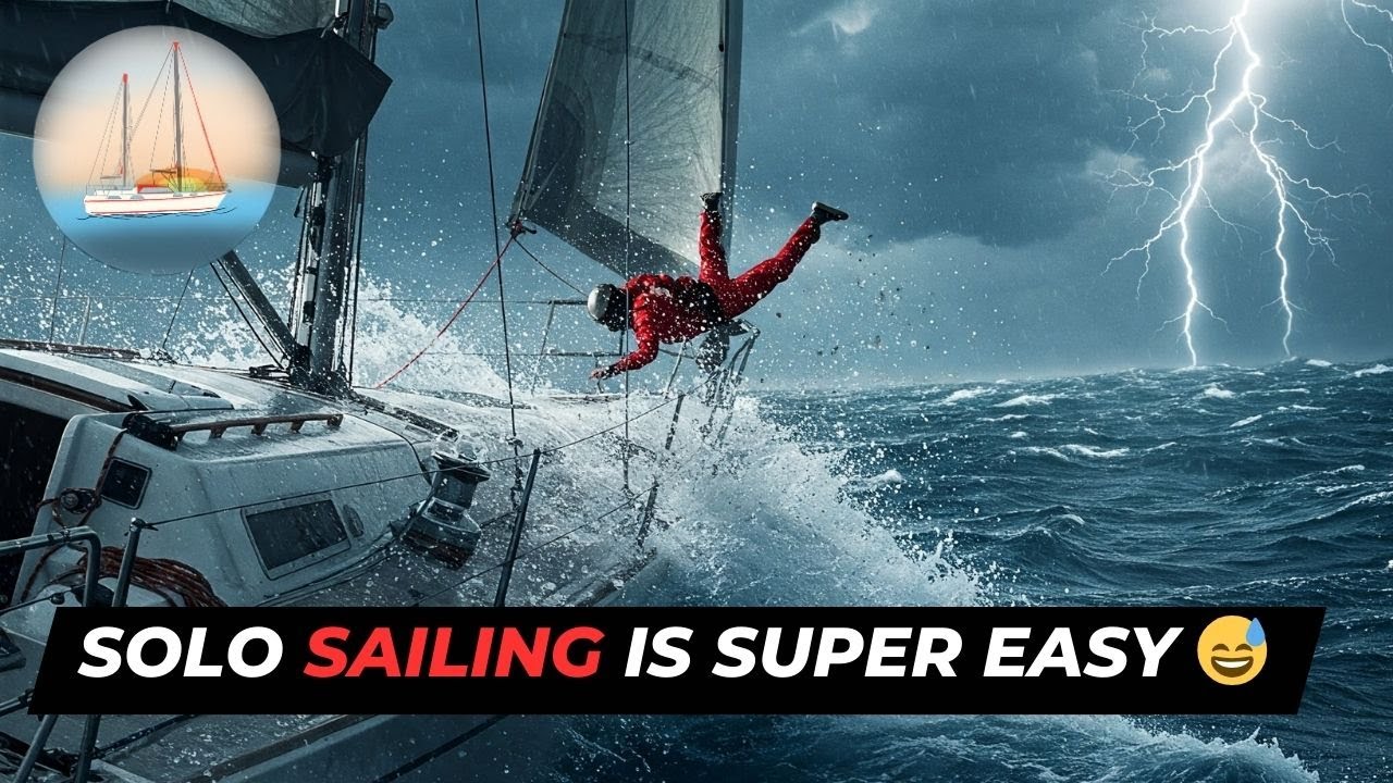 Solo Sailing Boat Set Up Tips, while solo sailing (and filming 😄)
