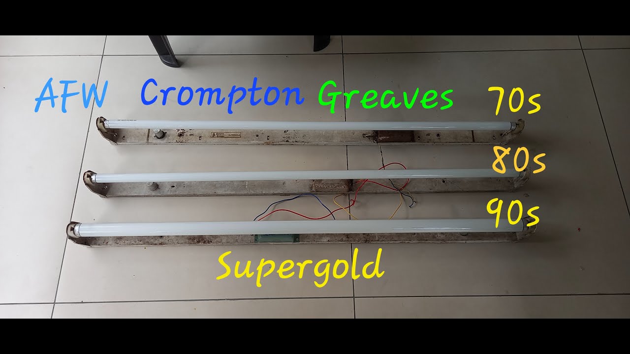 Crompton Greaves Supergold tube lights| 1970s, 80s & 90s |review| AFW |