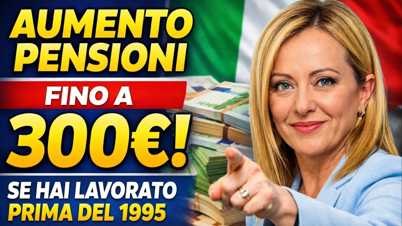 Pensioni Italia: Aumenti fino a 300€ per chi ha lavorato prima del 1995 | Novità Governo Meloni
