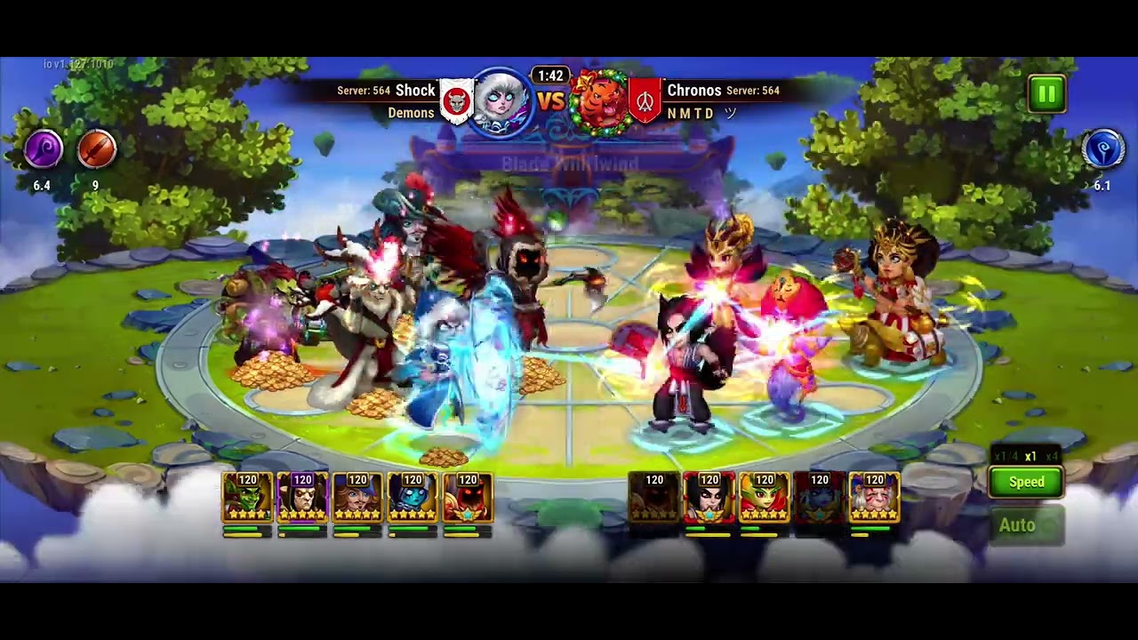 Hero Wars Guild War - Keira Blender vs Satori Mystic team