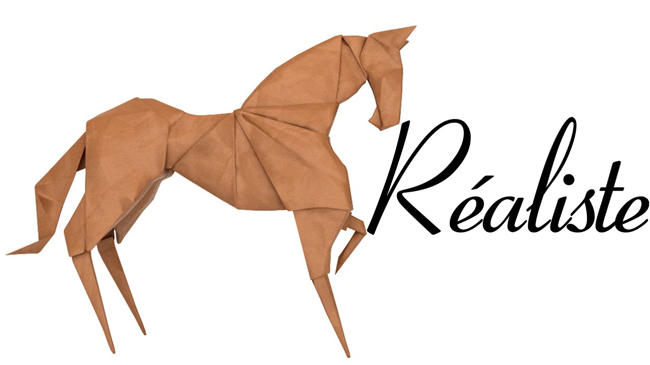 CHEVAL en ORIGAMI / RÉALISTE