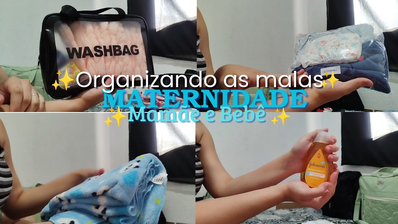 Organizando a mala maternidade mamãe e bebê ✨🤰🏻