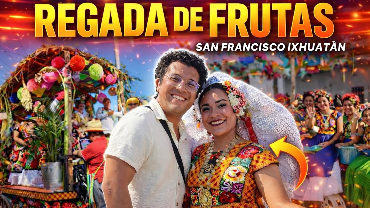 ASÍ FUE la REGADA de FRUTAS de la FIESTA de la VIRGEN de la CANDELARIA en SAN FRANCISCO IXHUATAN