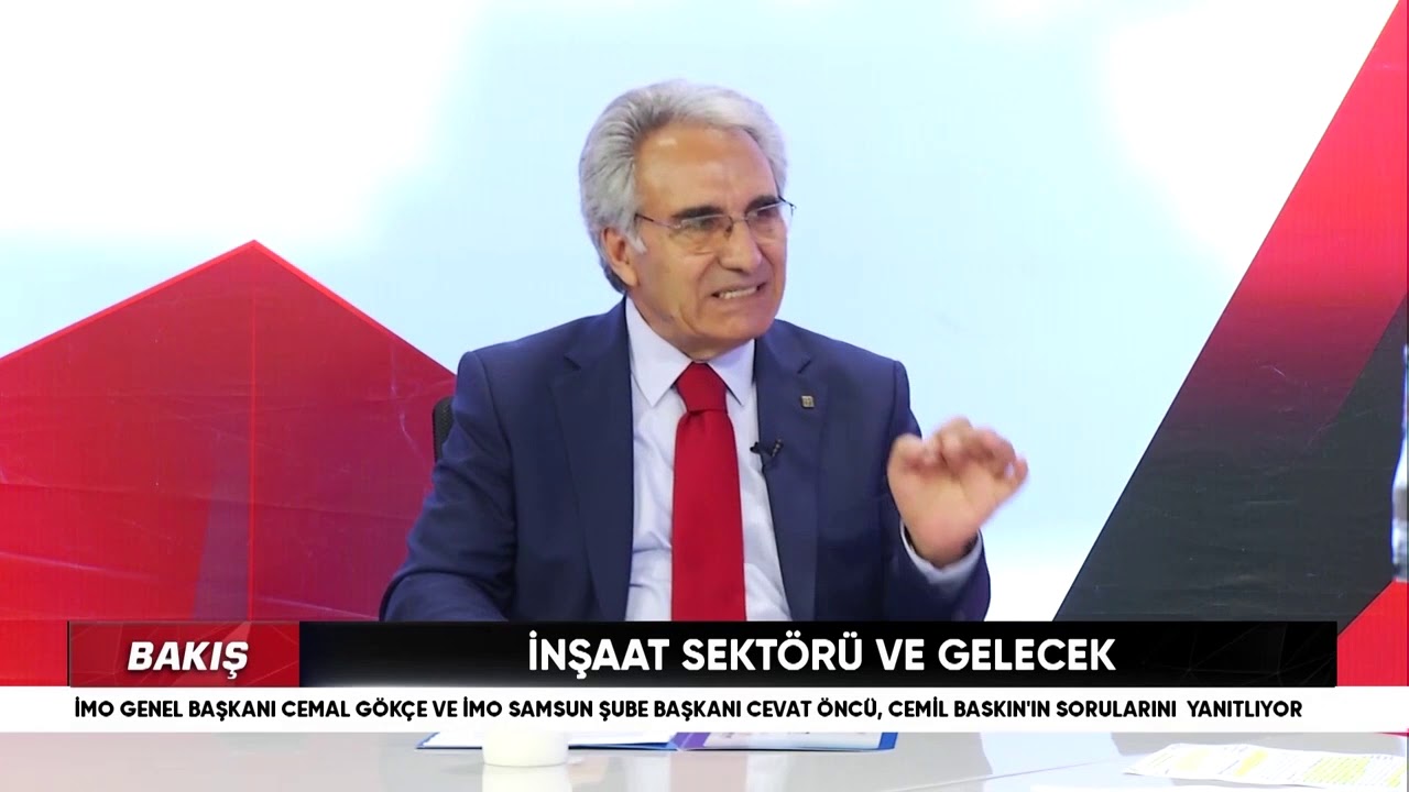 İMO BAŞKANI CEMAL G&Ouml;K&Ccedil;E HABERAKS TV KANALINDA 