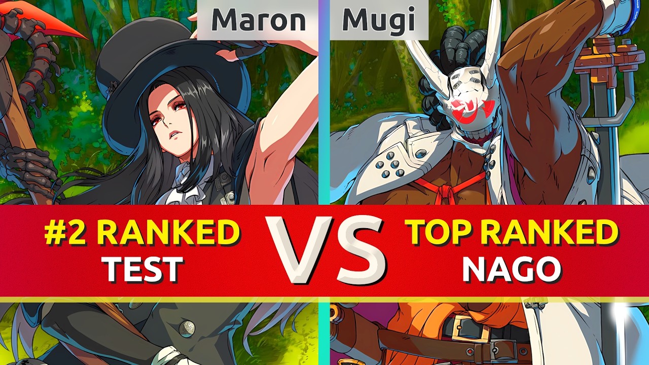 GGST ▰ Maron (#2 Ranked Testament) vs Mugi (TOP Ranked Nagoriyuki). High Level Gameplay