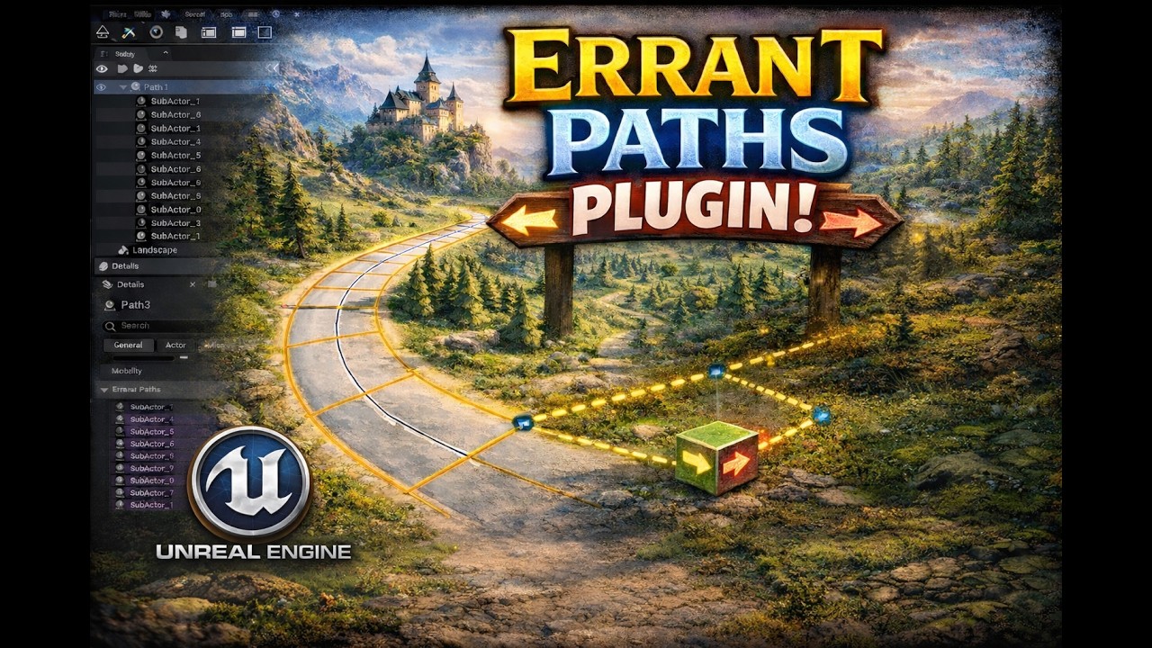 Создавайте пути в открытом мире за считанные минуты - Errant Paths