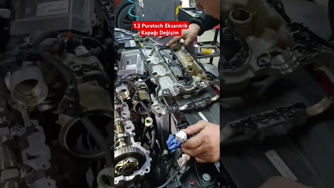 Opel Corsa 1.2 Puretech Eksantrik kapağı değişim #keşfet #servis #tamir #kaportaboya#motor #bakım
