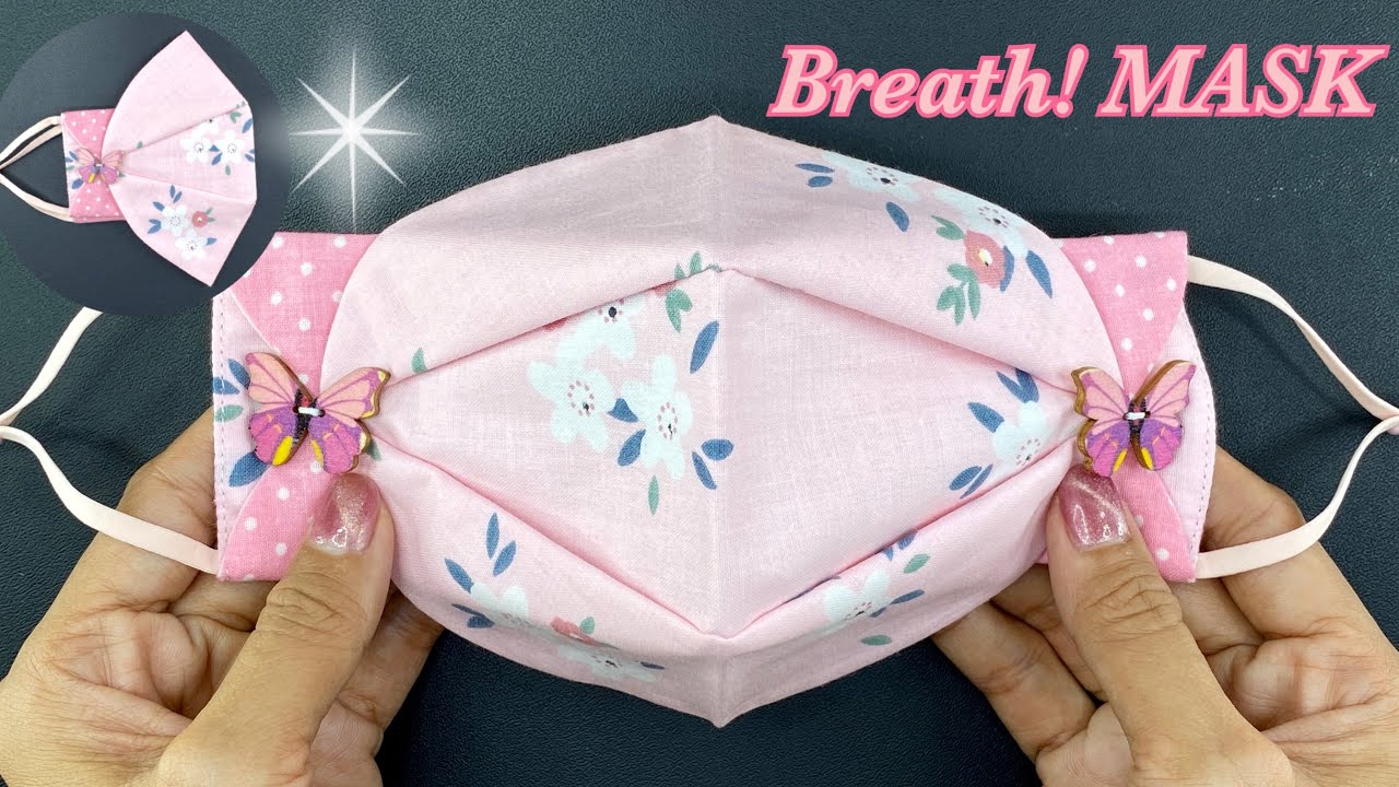 New Style DIY Face Mask 3 Type 3 Layers | Breath! Mask | NO FOG ON GLASSES | Very Cute & Beautiful.