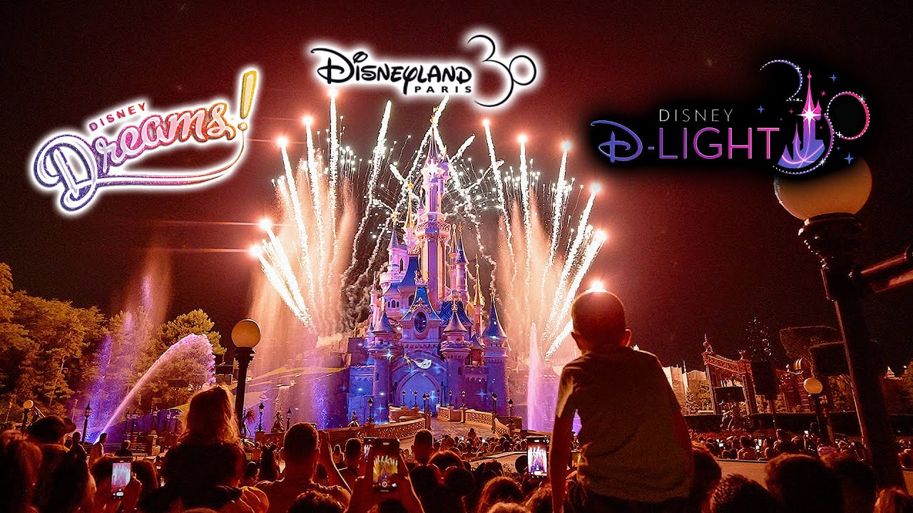 Disney D Light and Disney Dreams! 4K Disneyland Paris 30th Anniversary Grand Finale 2023 08 17