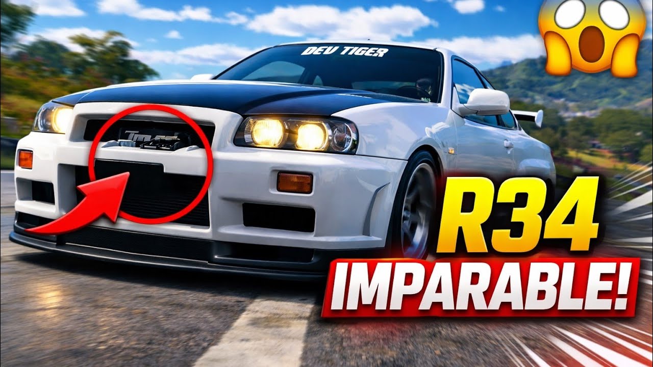 RODADA CON EL NISSAN SKYLINE R34! The crew Motorfest
