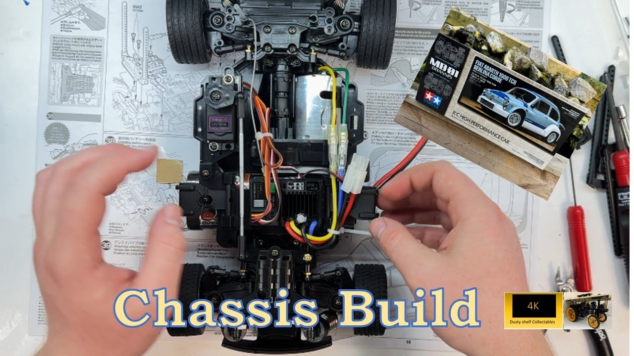 1/10 R/C Fiat Abarth 1000 TCR Berlina Corse (MB-01) - Assembling the chassis