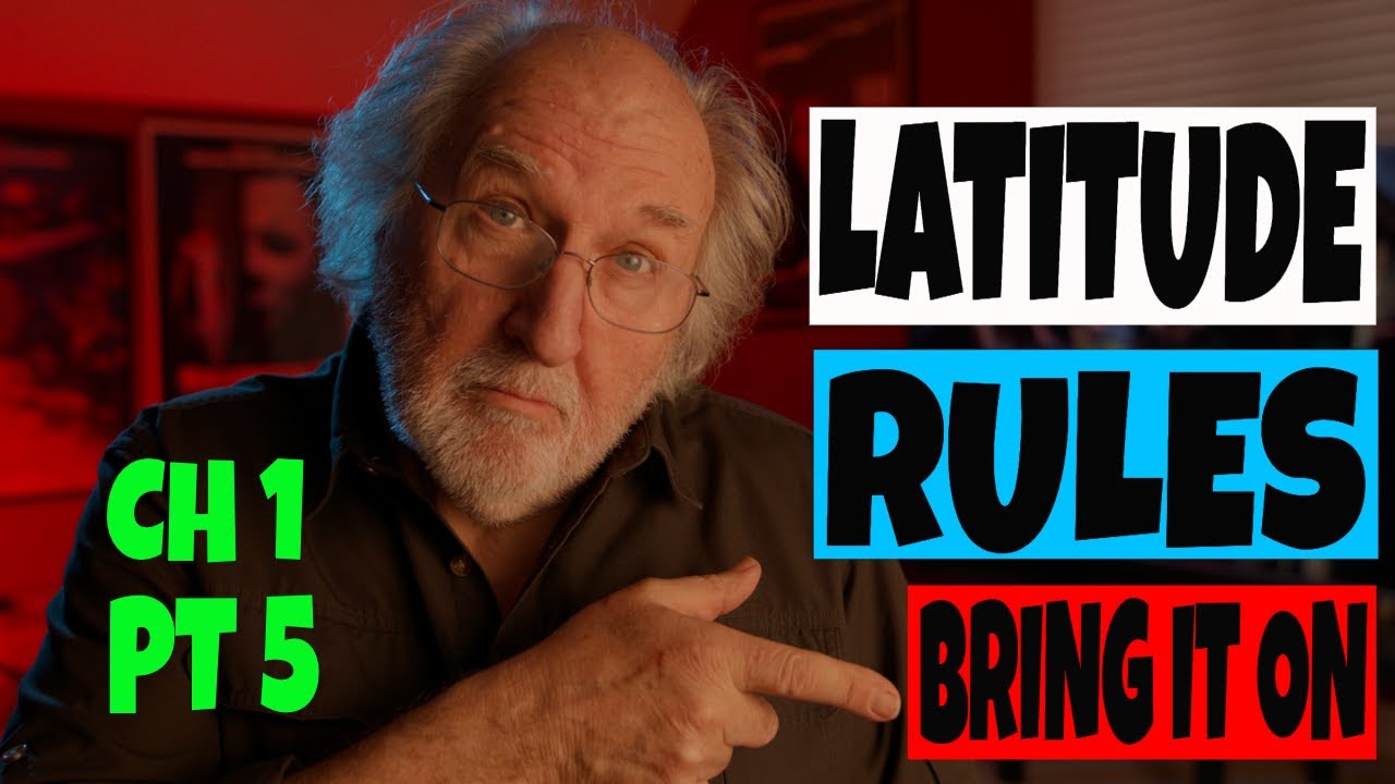 Chapter 1 Part 5 - How to make your Cinematography Great. It's all about the Latitude.