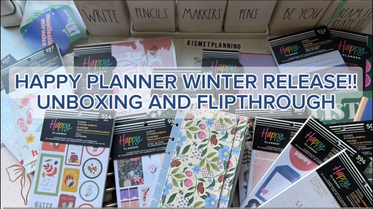 Зимний выпуск ежедневника Happy Planner | Распаковка и просмотр!