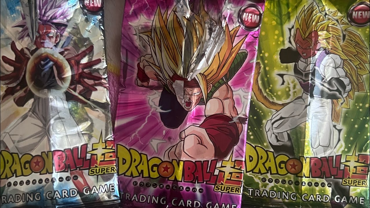 Unboxing Dragón Ball trading cards “universe mission”