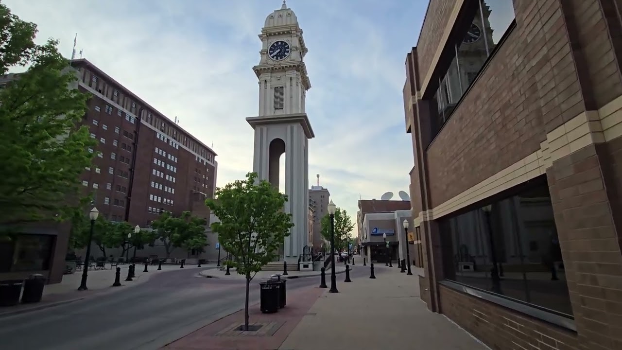 Early Evening Walk Through Downtown Dubuque Iowa!