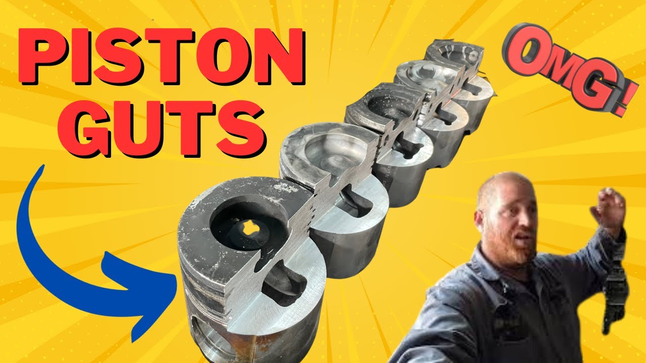 WHAT A CUMMINS PISTON LOOKS LIKE INSIDE !!!!