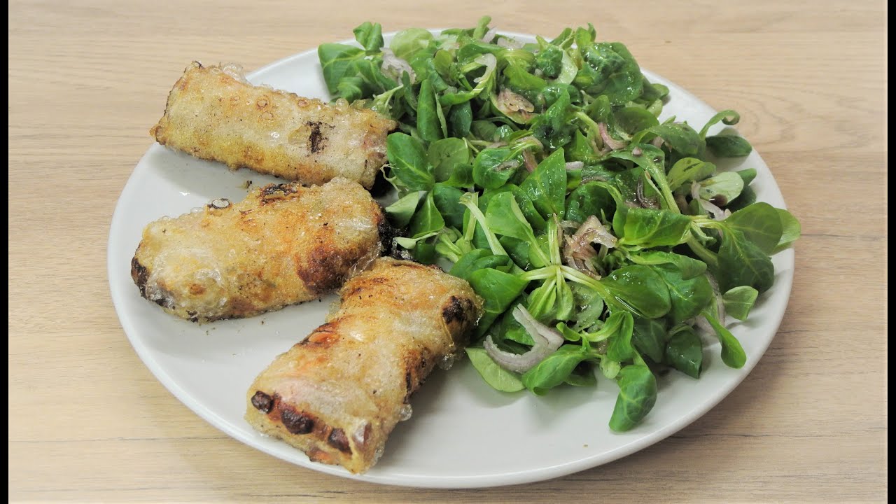 Nems à la tomate, courgette et féta / Zucchini and feta tomato spring rolls