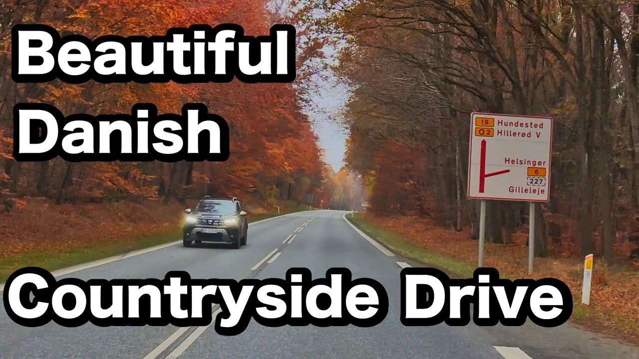 Driving in Denmark 🇩🇰 | Scenic North Zealand Road Trip from Hørsholm to Helsinge | Relaxing 4K Drive