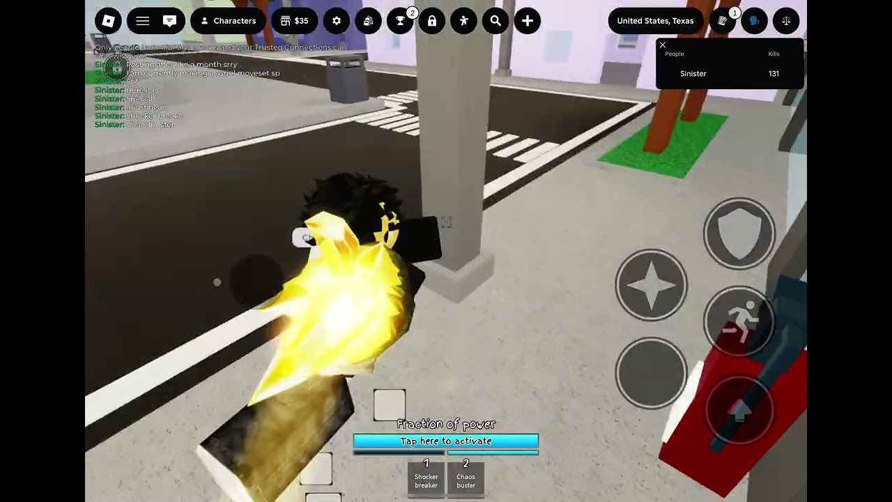 Showcasing asriel custom moveset in jjs (wip)