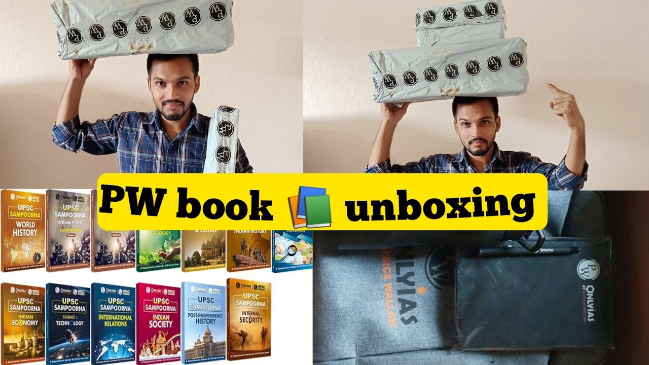 PW OnlyIAS book unboxing// Prarambh 3 years course PW book unboxing//UPSC aspirants