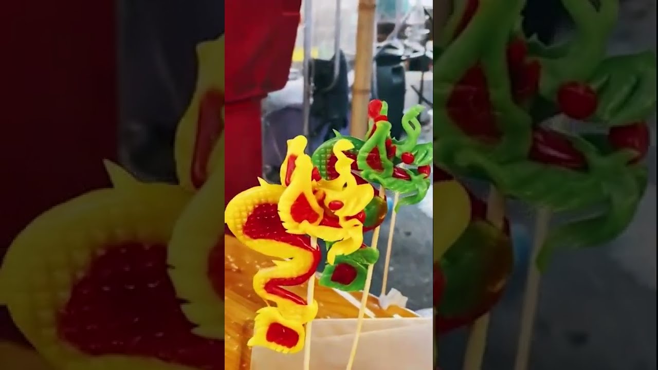 #Shorts | Amazing Skill Handmade Sugar Candy Art in Thailand | Thai Street Food | Very Food