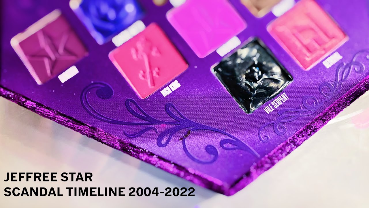 Makeup Paints: Bloodlust Palette Jeffree Star Timeline 2002-2022