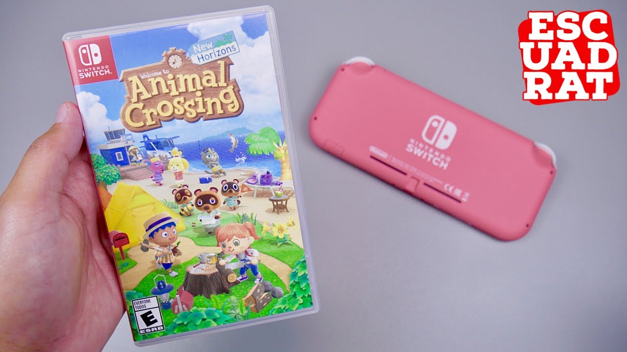 Animal Crossing New Horizons Indonesia, Unboxing & Gameplay Nintendo Switch Lite Coral Pink