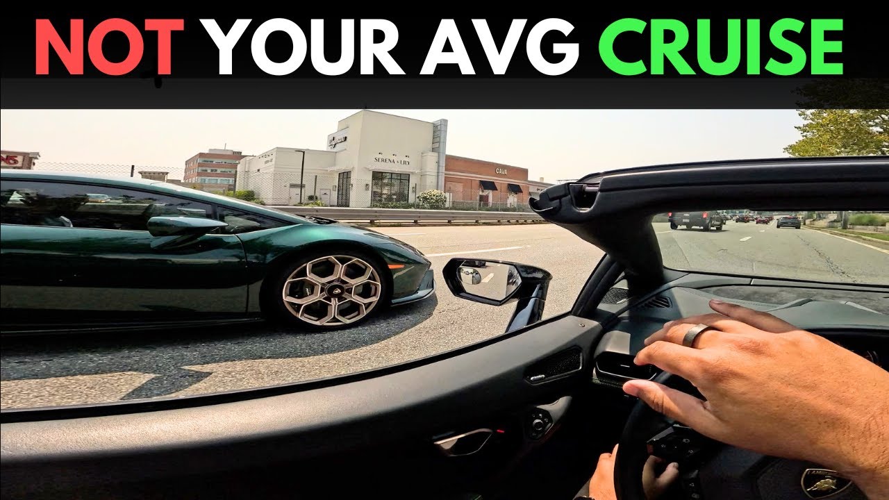 Relaxed LAMBO POV Drive… Until These SUPERCARS Showed Up!