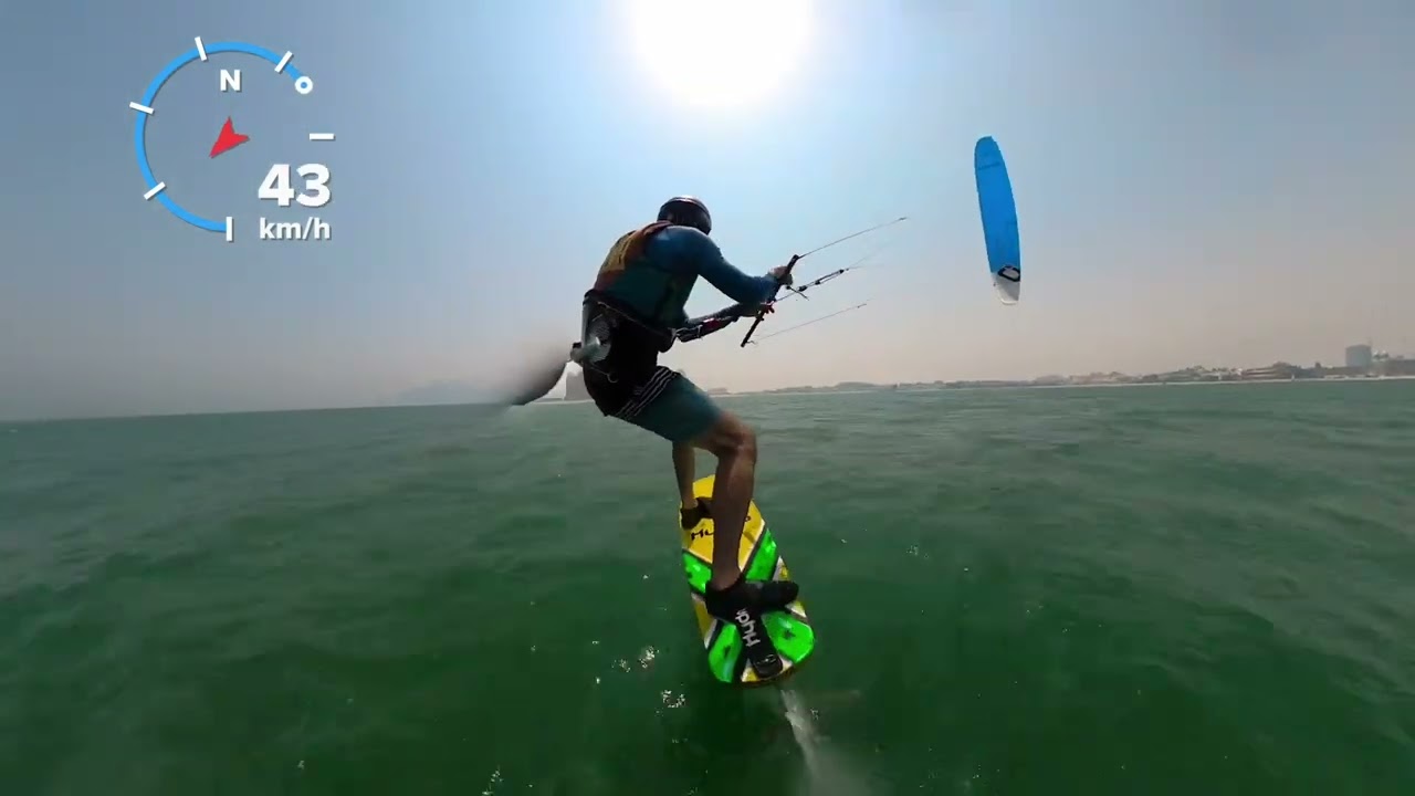 Kitefoil Katara 2 tacks 2 gybes
