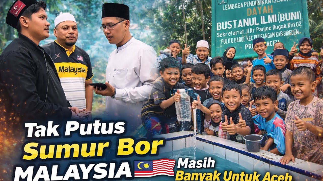 MasyaAllah!! Dekat Hari Raye Malaysia🇲🇾Kembali Agihkan Sumur Bor Untuk Menyambut Shalat Idul Fitri