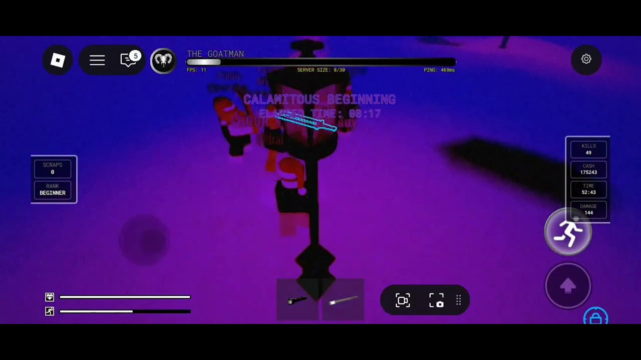 Grinding in Goatman kill test with friends! (SUPER RARE MODE ENCOUNTER!!)