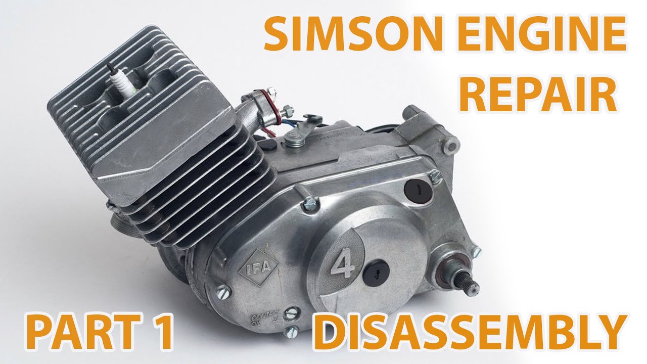 SIMSON S51 ELECTRONIC / ENGINE DISASSEMBLY / TIME-LAPSE / PART 1
