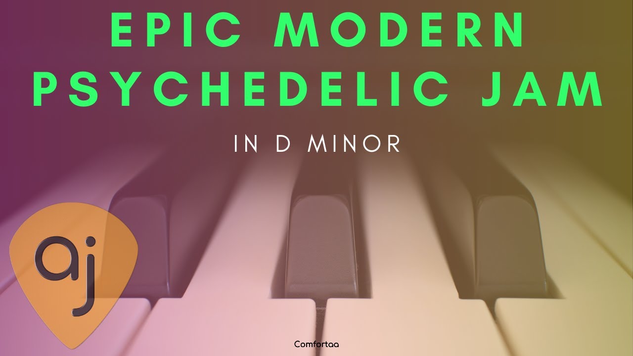 Modern Psychedelic Rock Jam Track For Piano / Synth Play Along #alphajams
