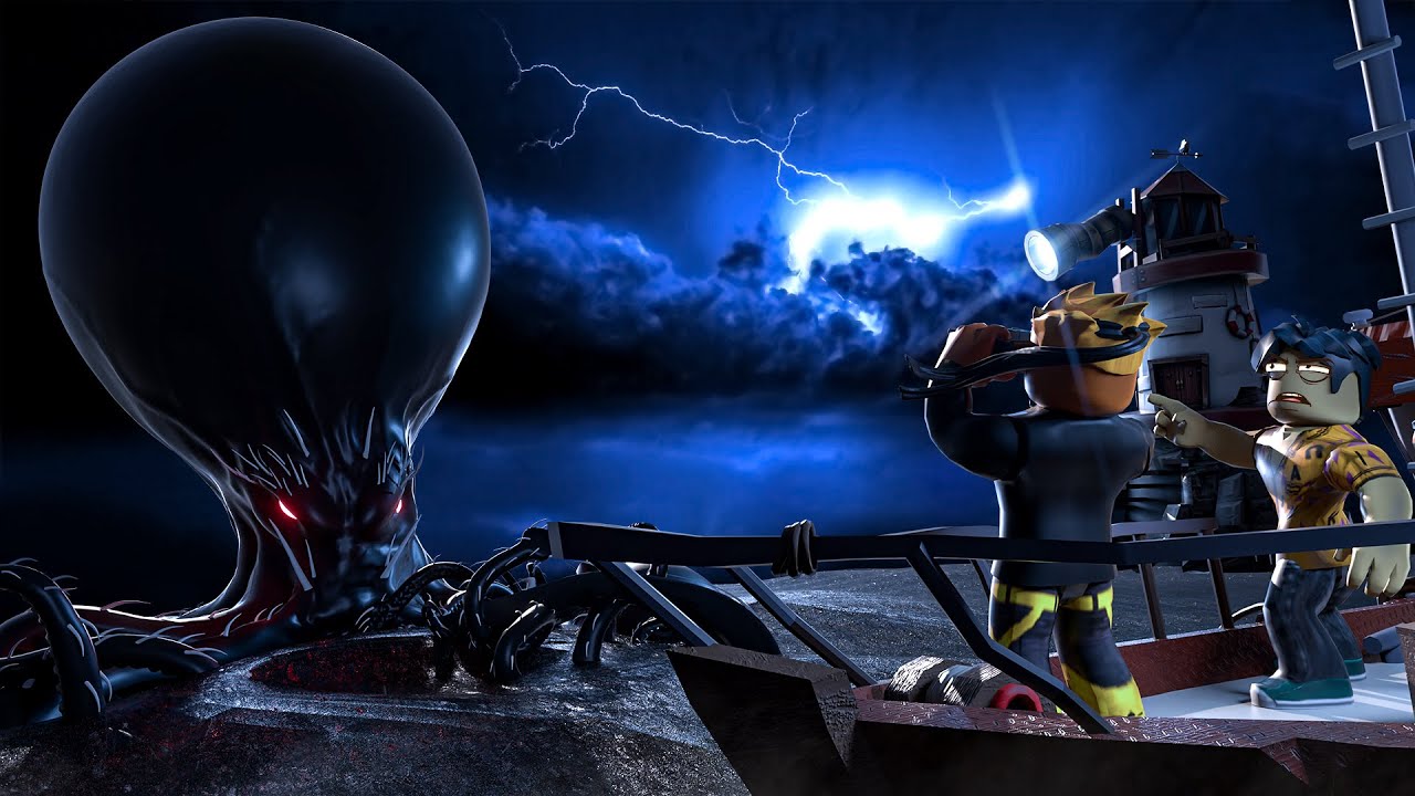 We went to the beach in roblox... NEVER GO THERE... *SCARY*