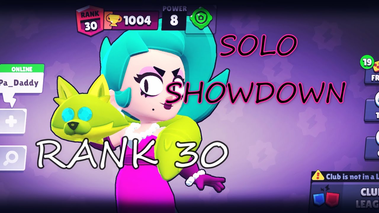 LOLA RANK 30 🔥(Power 8) SOLO SHOWDOWN🏆 | BRAWL STARS | MEGAmarf