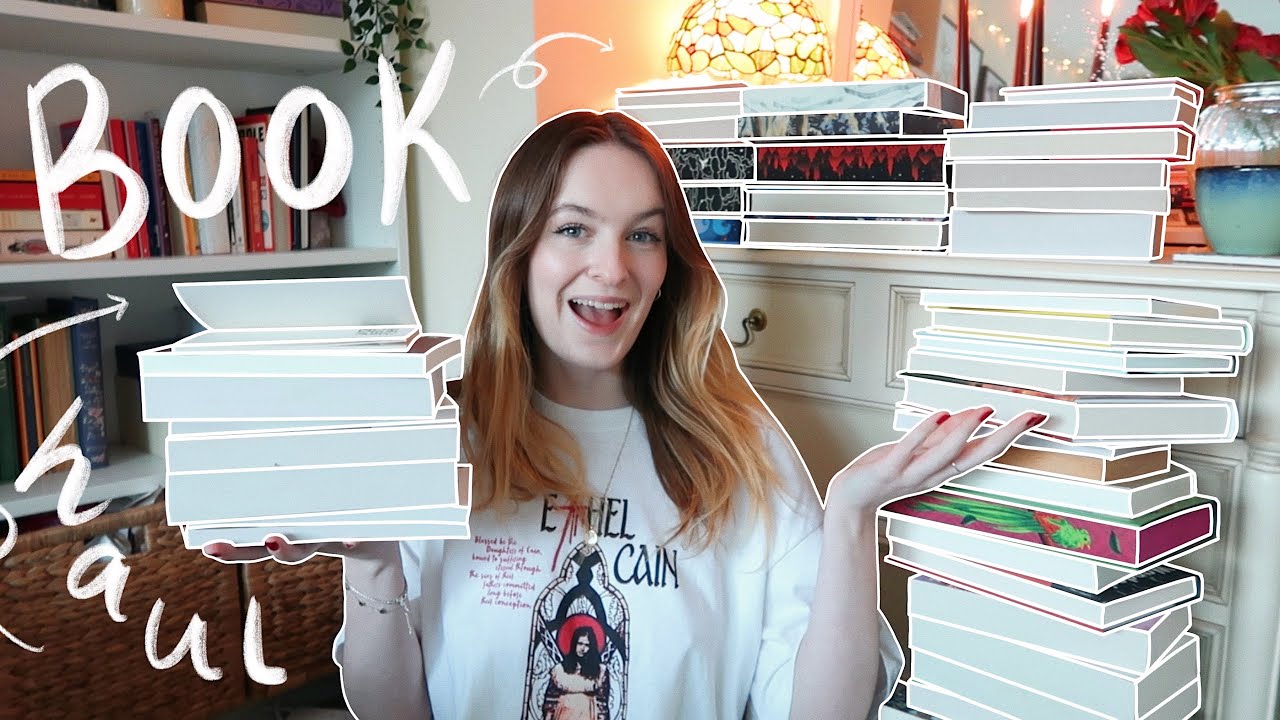 HUGE 50+ book haul… time to go on a book buying ban 📚🩷✨