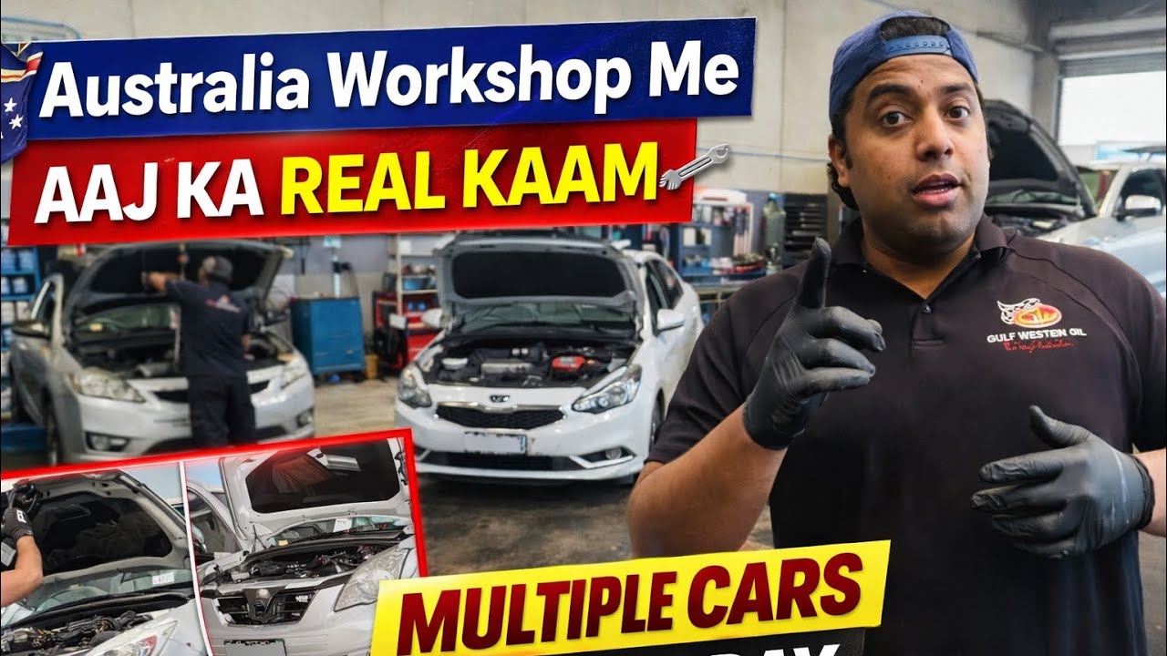 Australia Me Mechanic Ka Normal Day | Multiple Cars Service & Real Work