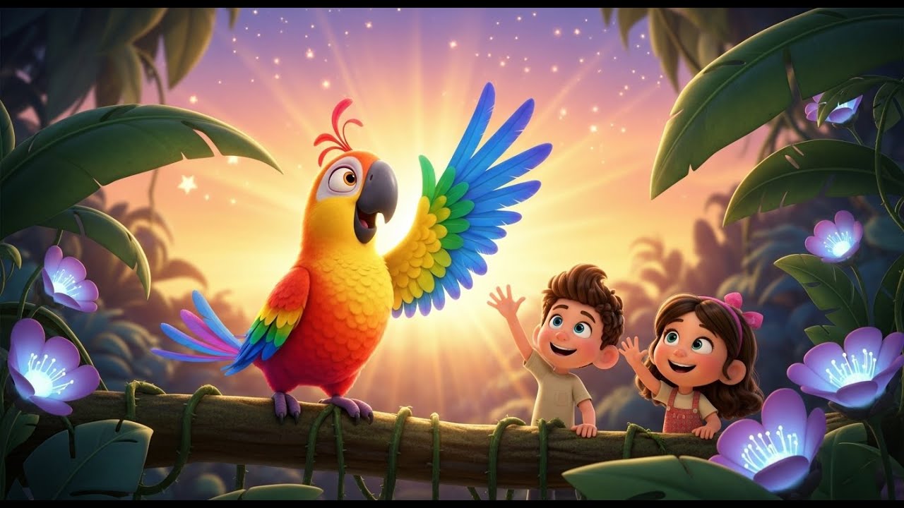 Polly Parrot Says Hello – Fun & Educational Kids Rhyme 🦜🎶👶and many more fun songs