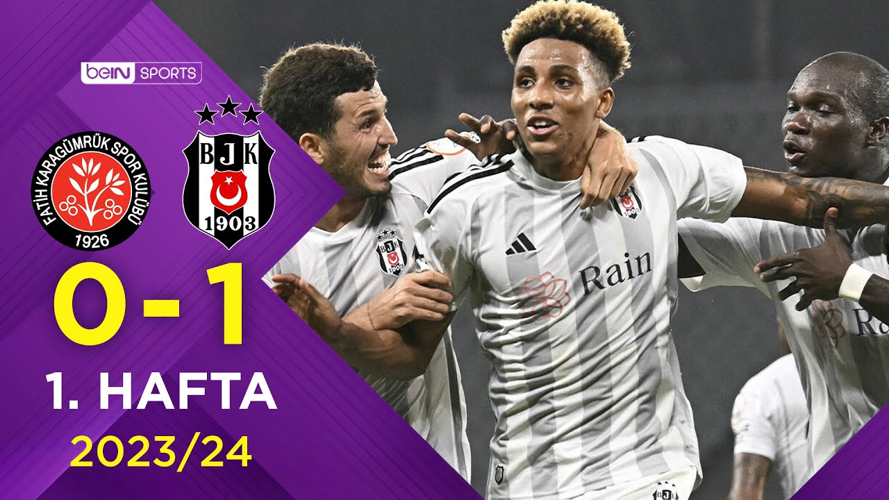 VavaCars Fatih Karagümrük (0-1) Beşiktaş | 1. Hafta - Trendyol Süper Lig 2023/2024