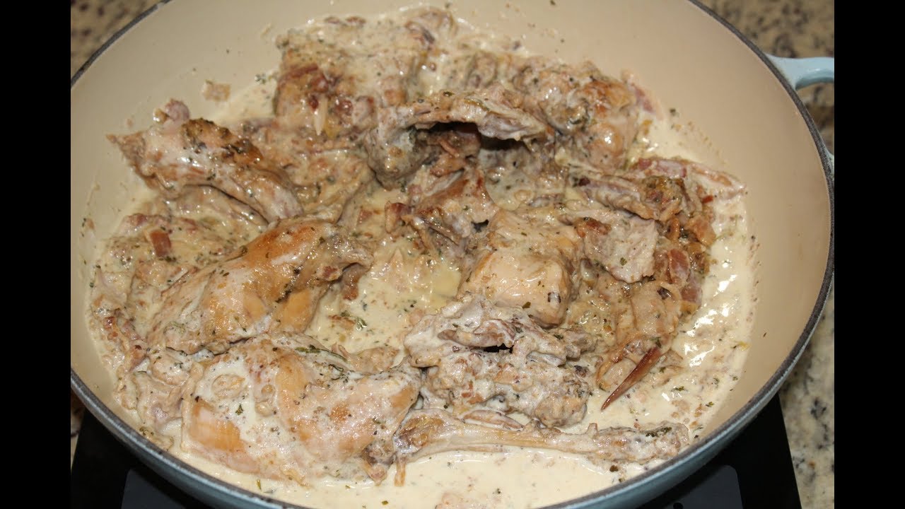 Rabbit with mustard