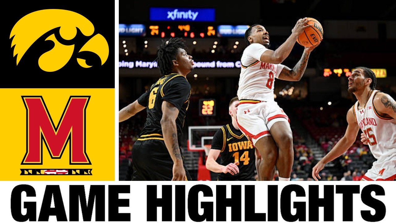 Iowa vs Maryland Highlights | Men's Basketball | College Basketball 2026