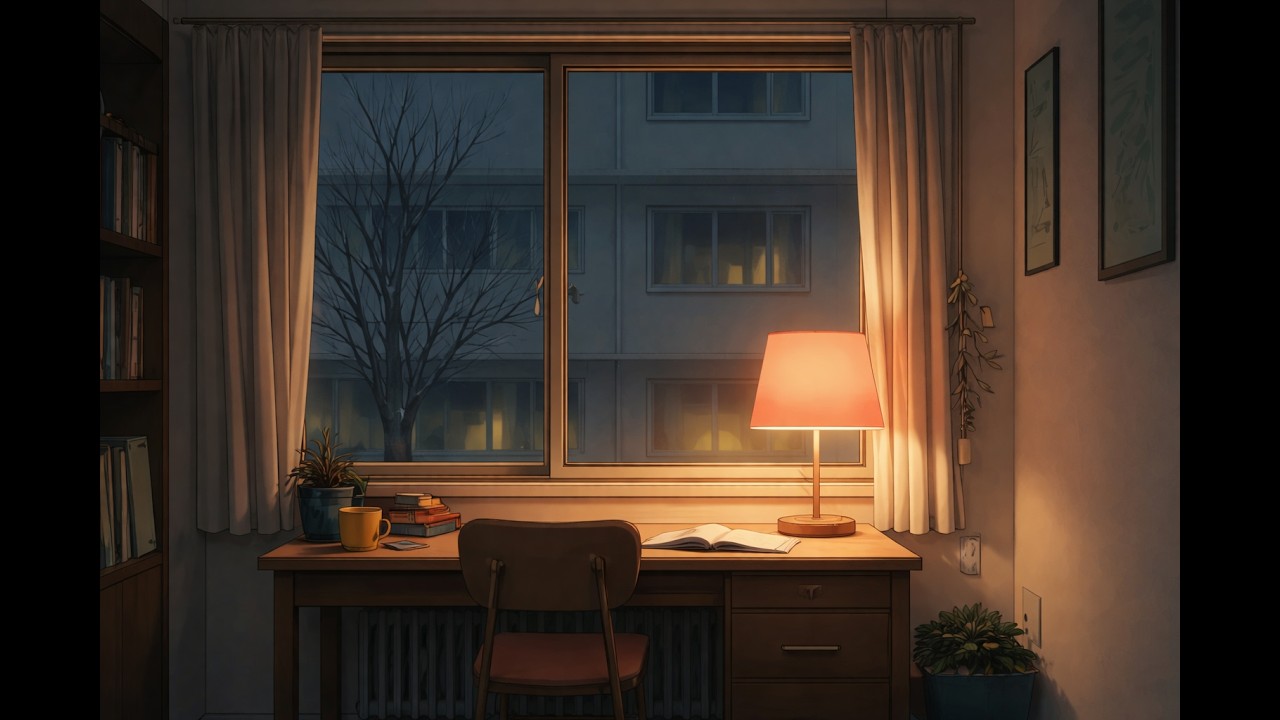 Soft Evening Desk 🌙 | Chill Lo-Fi Music to Wind Down (3 Hours)